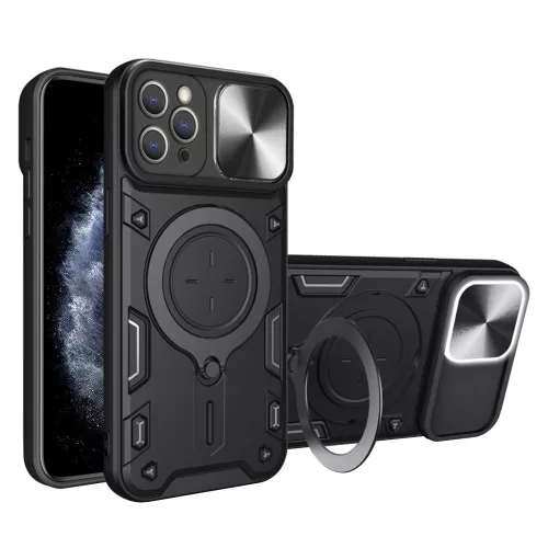 iPhone 11 Pro, Modern ütésálló MagSafe-es tok állvány, kameravédelemmel - Techsuit CamGuard Pro