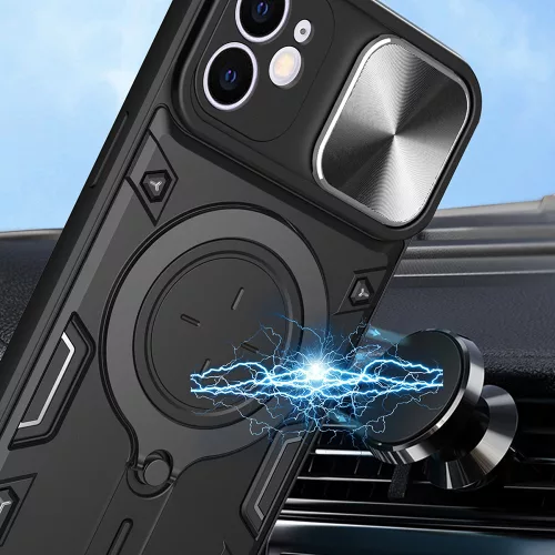 iPhone 11 Pro, Modern ütésálló MagSafe-es tok állvány, kameravédelemmel - Techsuit CamGuard Pro