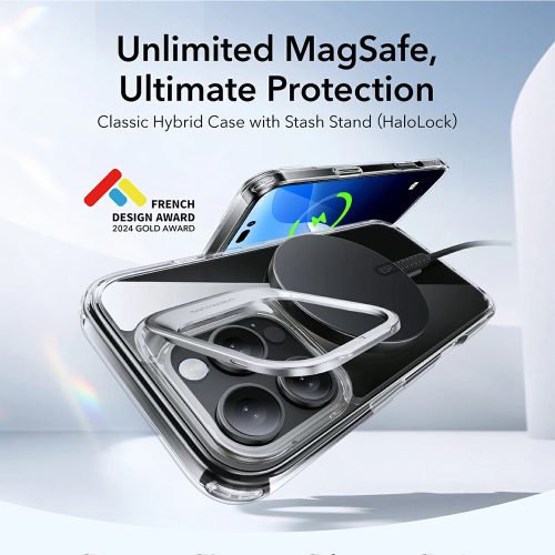 ESR - Classic Hybrid HaloLock Kickstand tok - iPhone 16 - Kék