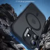 iPhone 17, Ütésállő MagSafe-es tok, Kameravédelemmel, Légpárnás sarkokkal - Matt Fekete - ESR Classic Hybrid HaloLock