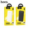 Hoco 20000mAh powerbank/külső akkumulátor (2x USB, Type-C, Micro-USB, LED jelző fény) - Fekete