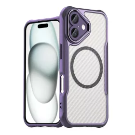 Leading Series MagSafe Szilikon Tok iPhone 16 Plus - Lila