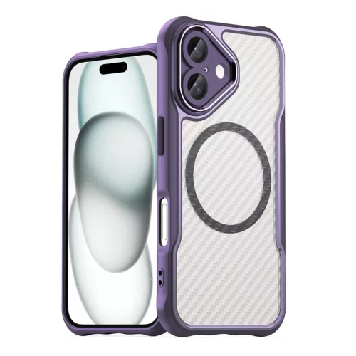 Leading Series MagSafe Szilikon Tok iPhone 16 Plus - Lila