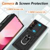 Modern Ütésálló Telefontok Állvánnyal és Kamera Védelemmel Samsung Galaxy Z Fold 7 - Fekete