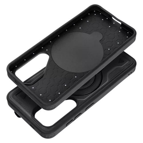FROST ARMOR Ütésálló tok álvánnyal SAMSUNG S24 / S25 - Fekete