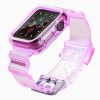 Szilikon Szíj és Tok Apple Watch-hoz - 40 mm - Rózsaszín