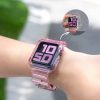 Szilikon Szíj és Tok Apple Watch-hoz - 40 mm - Rózsaszín