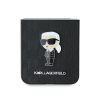 Karl Lagerfeld Saffiano Monogram Tok Samsung Galaxy Z Flip 6 - Fekete