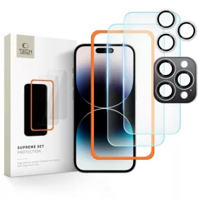   Tech-Protect Teljes fólia szett - Kijelzővédő - Kamera fólia - iPhone 16 Pro Max