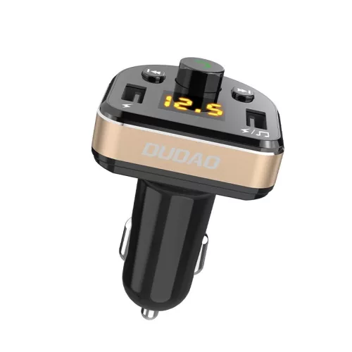 Dudao R2Pro Bluetooth FM transmittter fekete autós töltő MP3 3.1 A (2x USB port)