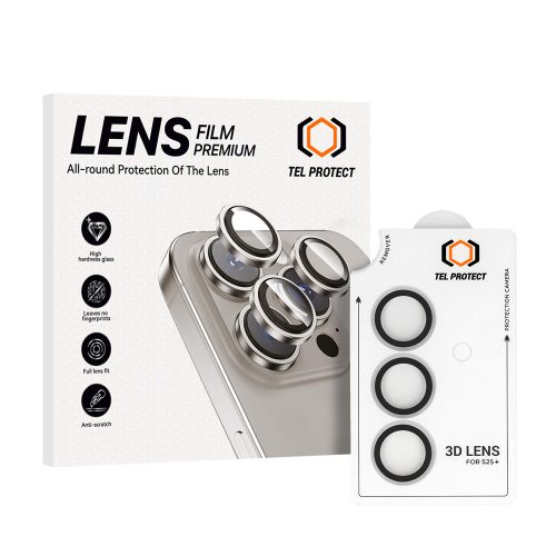 Protect 3D Lens Edzett Üveg Kamera Védő Samsung Galaxy S23 - Átlátszó