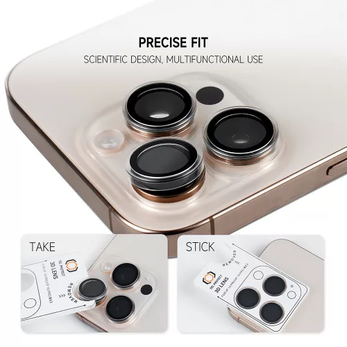 Protect 3D Lens Edzett Üveg Kamera Védő Samsung Galaxy S23 - Átlátszó