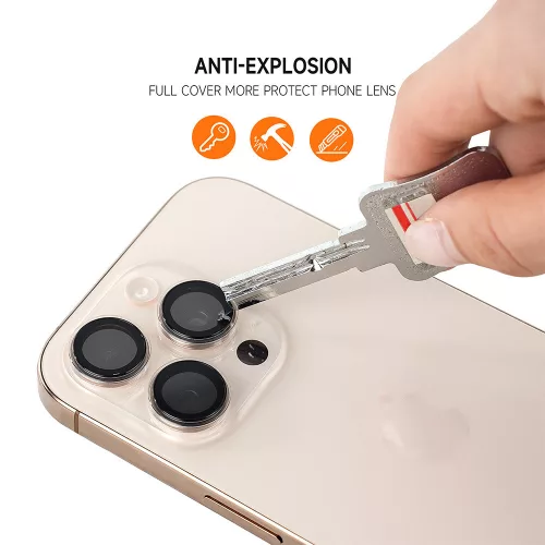 Protect 3D Lens Edzett Üveg Kamera Védő Samsung Galaxy S23 - Átlátszó