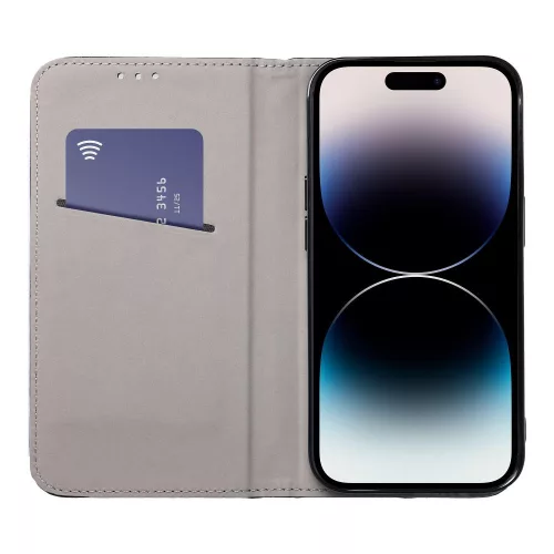 SMART MAGNETO Kinyitható tok iPhone 15 - Rózsaszin