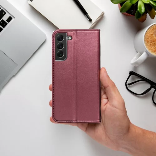 SMART MAGNETO Kinyitható tok iPhone 15 - Rózsaszin