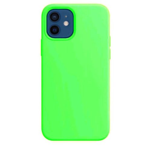 Soft touch szilikon neon zöld tok (iPhone 12 Pro Max)