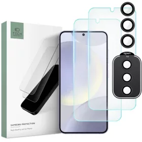   Tech-Protect Supreme Készlet Samsung Galaxy S24 FE - 2x edzett üveg kijelzőre / kamerára