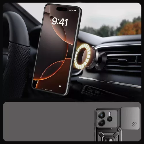 Tech-Protect CamShield Pro tok Xiaomi Redmi Note 14 5G - Matt fekete