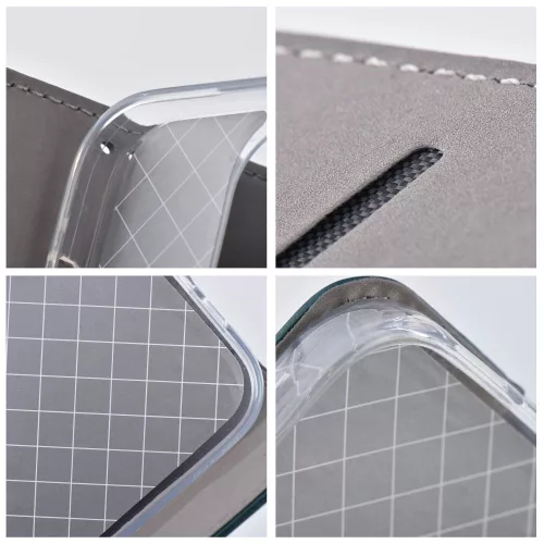Xiaomi 15 Pro, Mágneses Kinyitható ECO bőr tok belső kártyatartó zsebbel - Zöld - Smart magneto 