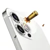 Iphone 17, Csillogós Kameralencse védő edzett üveg, kövekkel (2db) - Fekete - HARD DIAMOND
