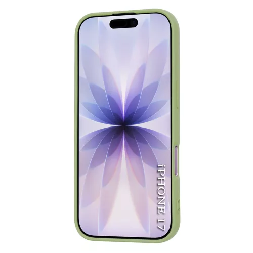 iPhone 17, Puha tapintású MagSafe szilikon tok, mikroszálas béléssel, Techsuit - SoftFlex - Zöld