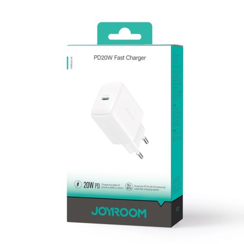 Joyroom JR-TCF20 USB-C PD 20W network charger - fehér