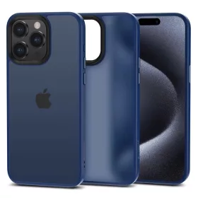   Tech-Protect MagMat átlátszó tok iPhone 15 Pro Max - Matt Kék