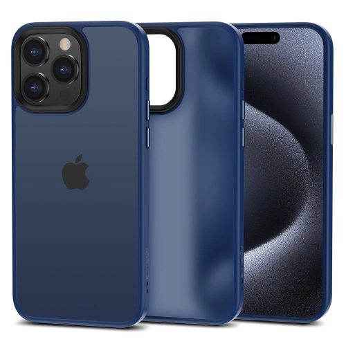 Tech-Protect MagMat átlátszó tok iPhone 15 Pro Max - Matt Kék