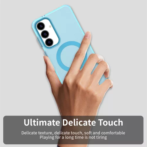 Samsung Galaxy S25 FE, Ütésálló MagSafe tok, megemelt szélekkel - Kék - Techsuit - CandyCase