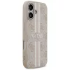 iPhone 17 Pro Max, Guess Hardcase 4G Printed Stripes MagSafe tok - Bézs/rózsaszín