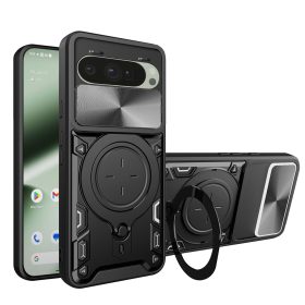  Google Pixel 10 / 10 Pro, Kameravédős, MagSafe kompatibilis, Ütésálló tok, Techsuit - CamGuard Pro - Fekete