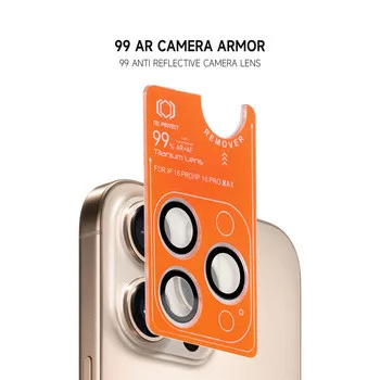 Edzett Üveg Kamera Védő iPhone 13 Pro/13 Pro Max - Átlátszó