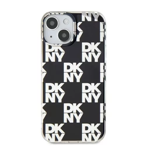 DKNY IML fekete kockás mintás tok (iPhone 15)