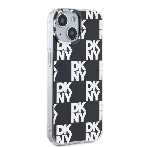 DKNY IML fekete kockás mintás tok (iPhone 15)