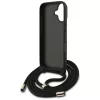 iPhone 17, Guess - Hardcase 4G CBDY Big Logo tok, pánttal - Fekete