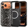 Tech-Protect Lamano Mintás MagSafe tok iPhone 17 Pro Max - Fekete és Barna