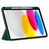 iPad 10.9" (2022 / 10. gen.) / iPad 11" (2025 / 11. gen.) Elegáns szövetborításos tok - Zöld - Tech-Protect SC Pen Canvas