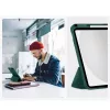 iPad 10.9" (2022 / 10. gen.) / iPad 11" (2025 / 11. gen.) Elegáns szövetborításos tok - Zöld - Tech-Protect SC Pen Canvas