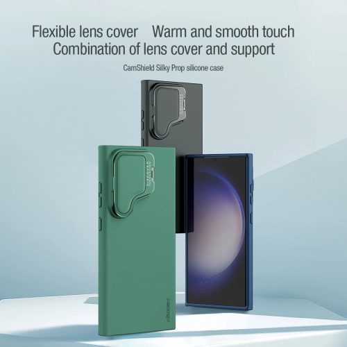 Nillkin CamShield fekete puha szilikon Samsung Galaxy S24 Ultra tok