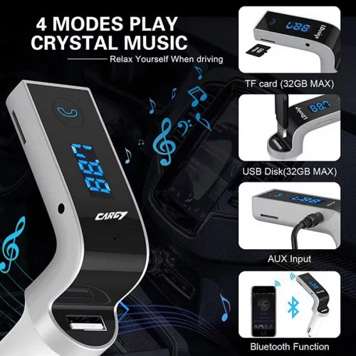 Carg7 Audio Transmitter és Autós töltő