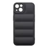 3D mintás puffy tok iPhone 12 Pro - fekete