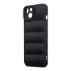 3D mintás puffy tok iPhone 12 Pro - fekete