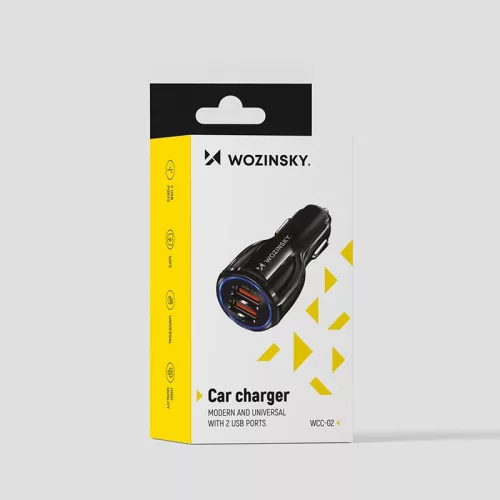 Wozinsky 2db USB autós töltő adapter