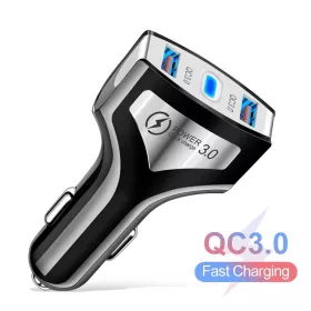 QUALCOMM YSY-393 Autós töltő 2x USB 1x USB C