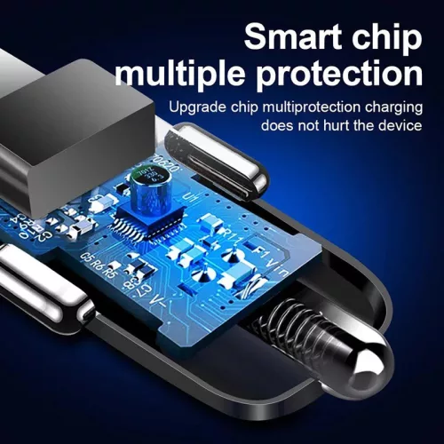 QUALCOMM YSY-393 Autós töltő 2x USB 1x USB C