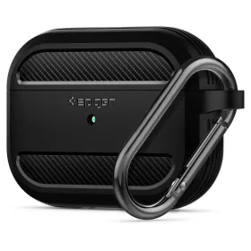   Spigen Rugged Armor Ütésálló Matt Fekete tok (Airpods Pro 1)