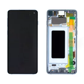   Gyári OEM LCD kijelző - Kék - Samsung Galaxy S10 2019 - SM-G973