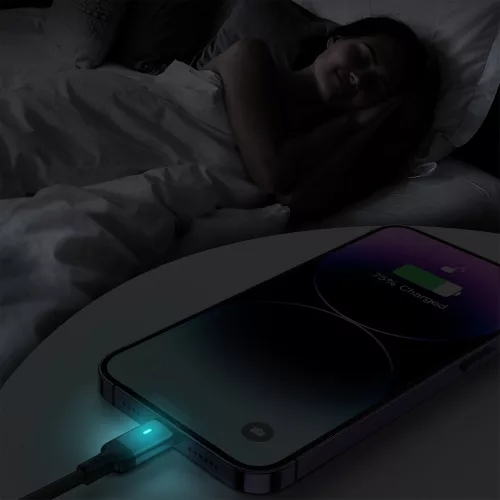 Töltőkábel USB-C / Lightning csatlakozókkal, 20 W teljesítményig, 1,2 m hosszú - fekete - Joyroom Extraordinary Series A10