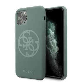 Guess Logós Szilikon tok iPhone 11 Pro - Zöld