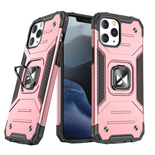 Wozinsky Ring Armor ütésálló tok kitámasztó gyűrűvel - Rózsaszín - iPhone 13